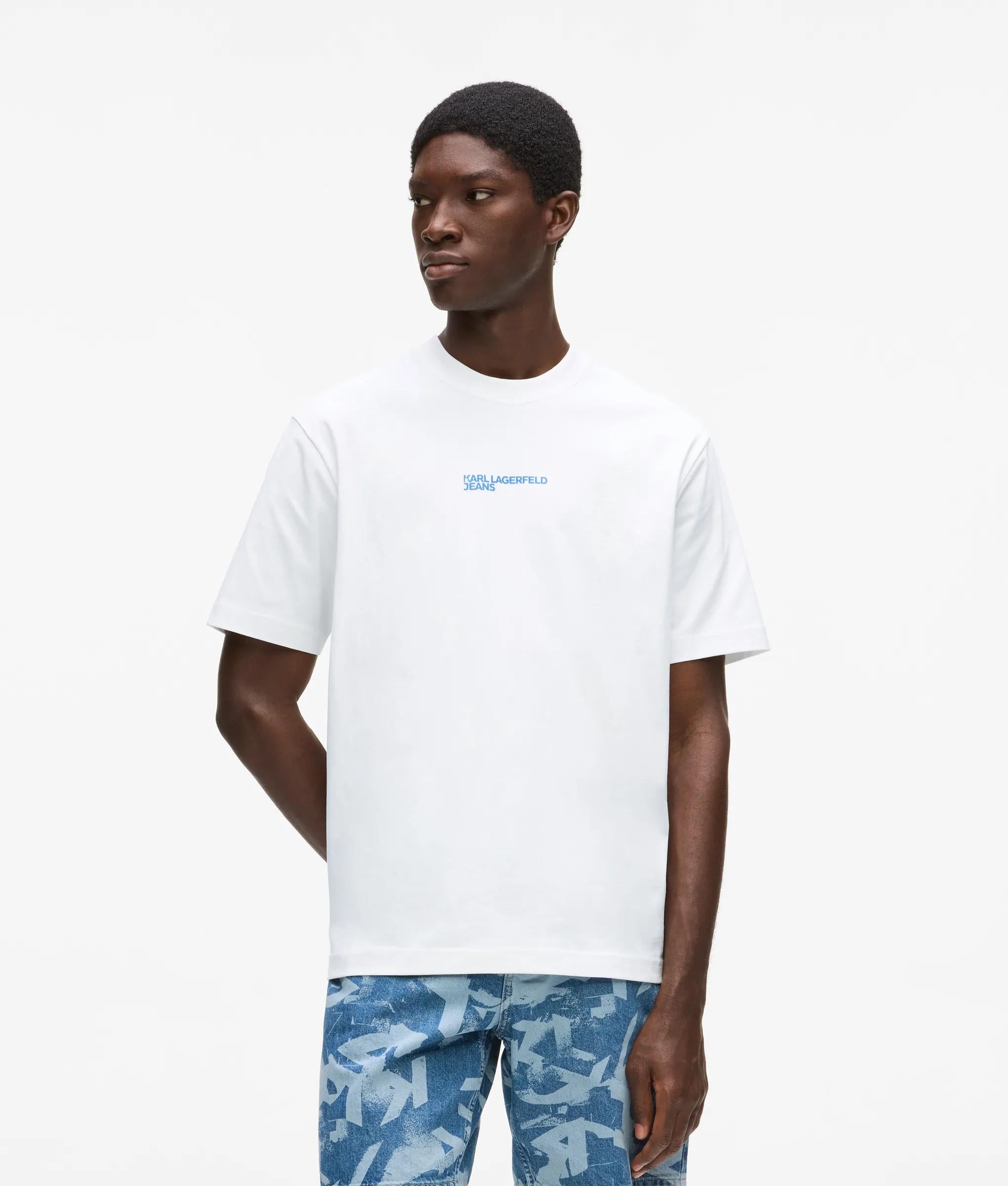 Karl Lagerfeld Graphic Karl Print T-Shirt White
