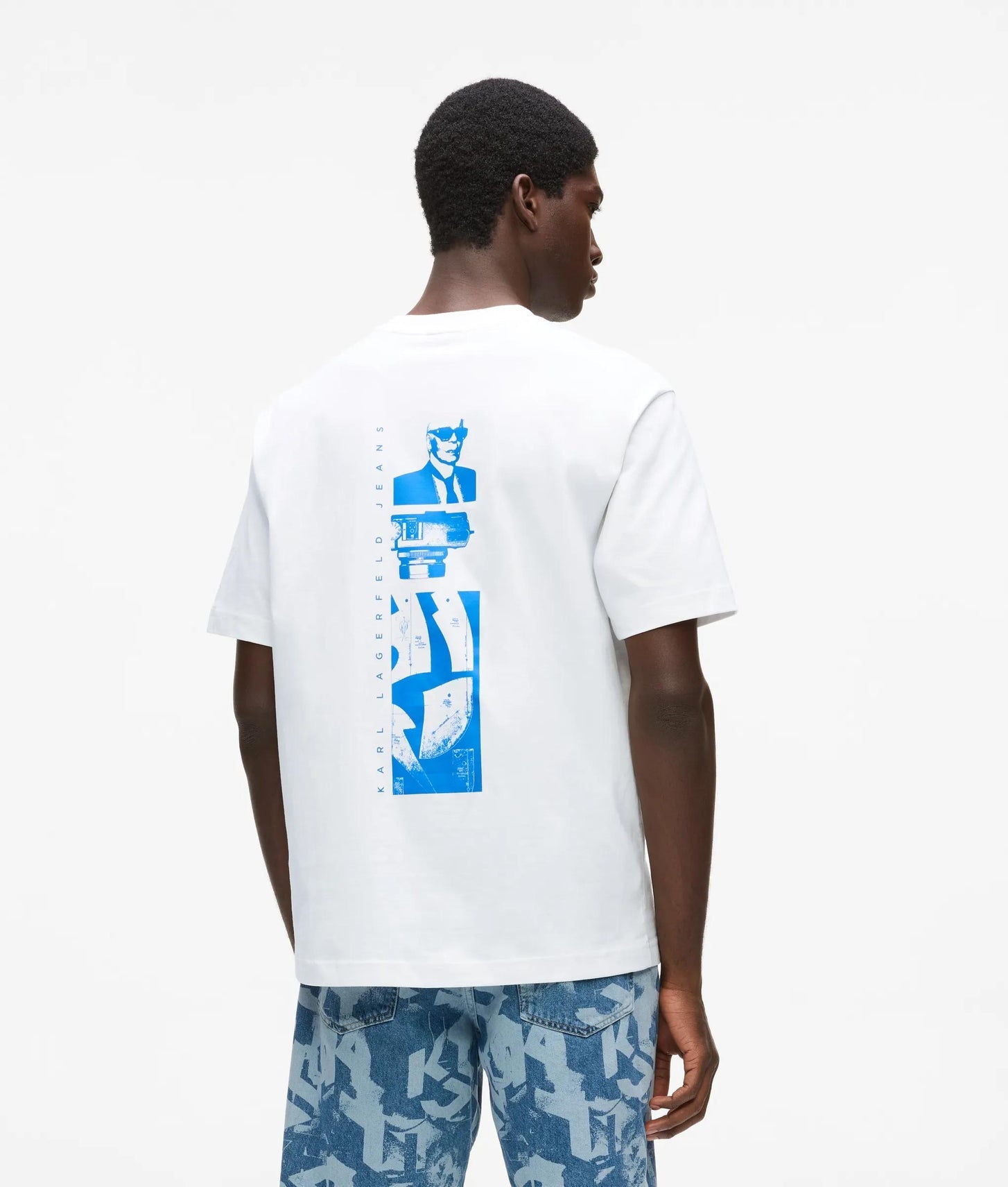 Karl Lagerfeld Graphic Karl Print T-Shirt White