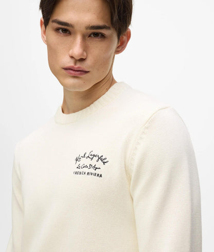 Karl Lagerfeld Côte D'Azur Sweater Cannoli Cream