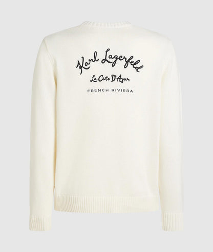 Karl Lagerfeld Côte D'Azur Sweater Cannoli Cream