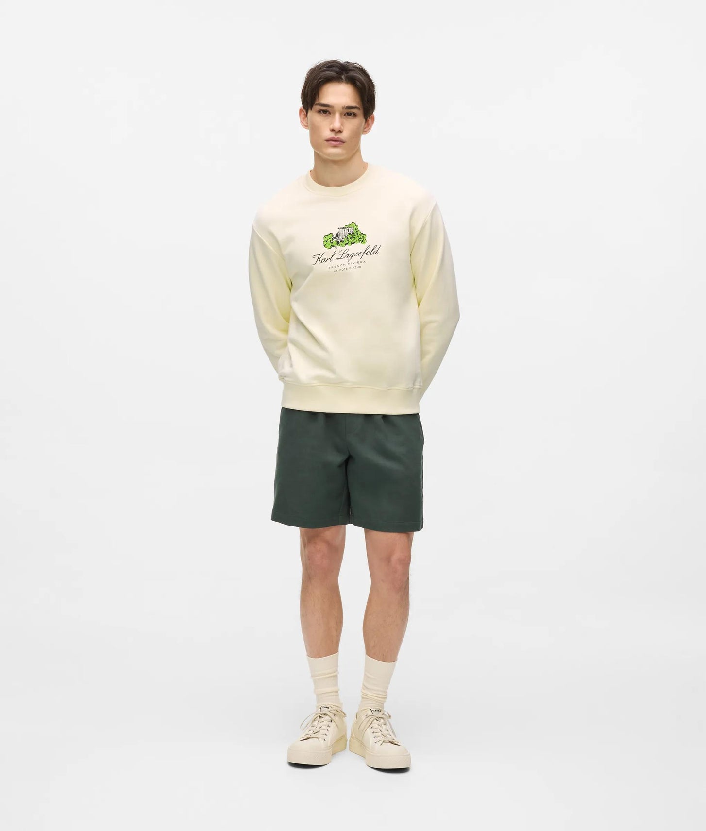 Karl Lagerfeld Villa La Vigie Sweatshirt Cannoli Cream