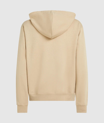 Karl Lagerfeld Frame Logo Hoodie Pale Khaki