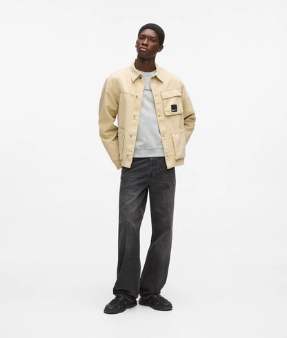 Karl Lagerfeld Washed Regular Sweatshirt Micro Chip