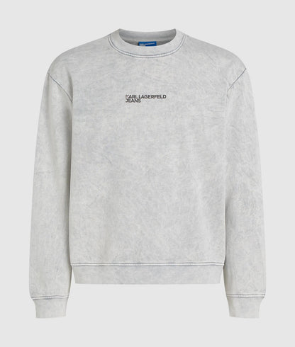 Karl Lagerfeld Washed Regular Sweatshirt Micro Chip