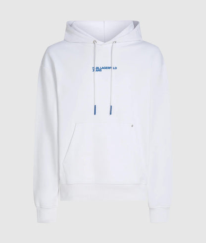 Karl Lagerfeld Relaxed Graphic Karl Print Hoodie White