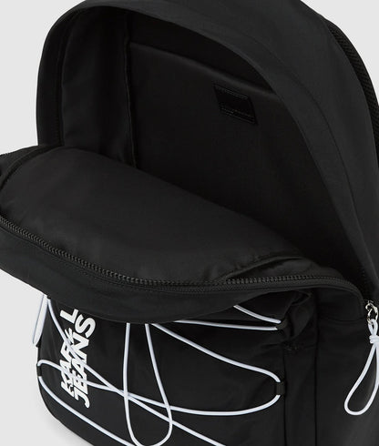 KarlLagerfeld Utility Drawstring Backpack Black