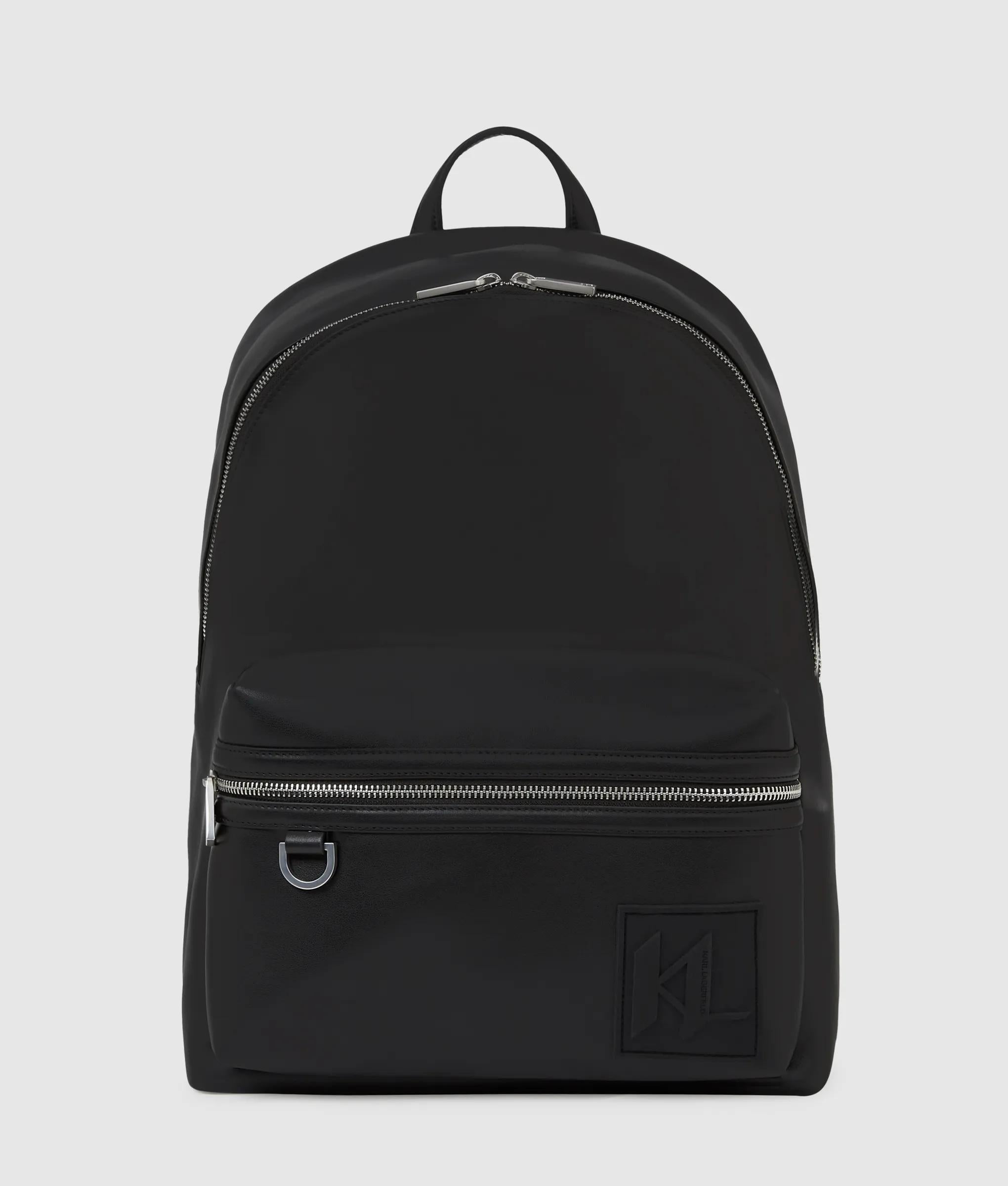 KarlLagerfeld Monogram Patch Backpack Black