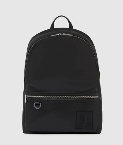 KarlLagerfeld Monogram Patch Backpack Black