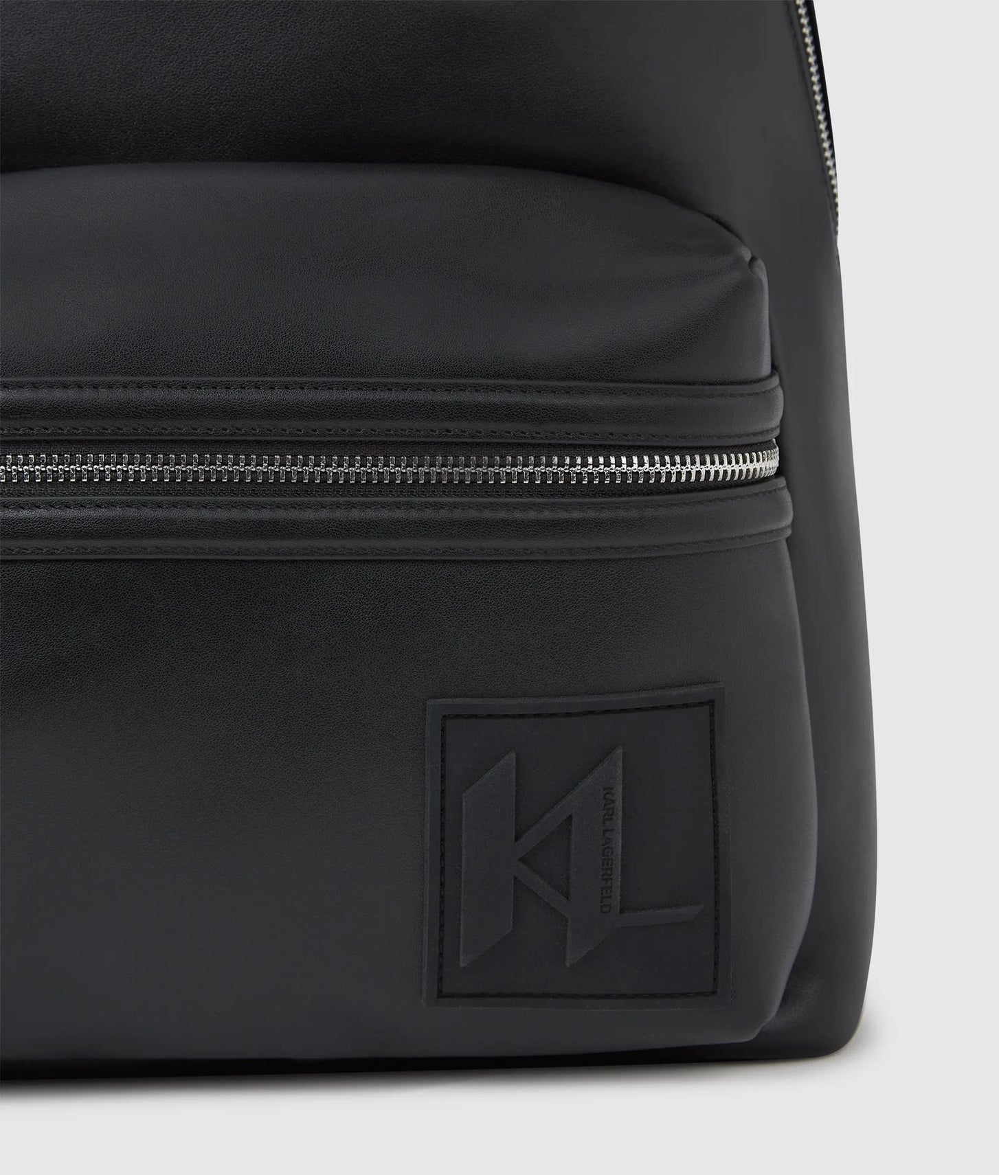 KarlLagerfeld Monogram Patch Backpack Black