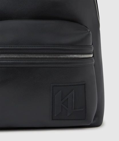 KarlLagerfeld Monogram Patch Backpack Black