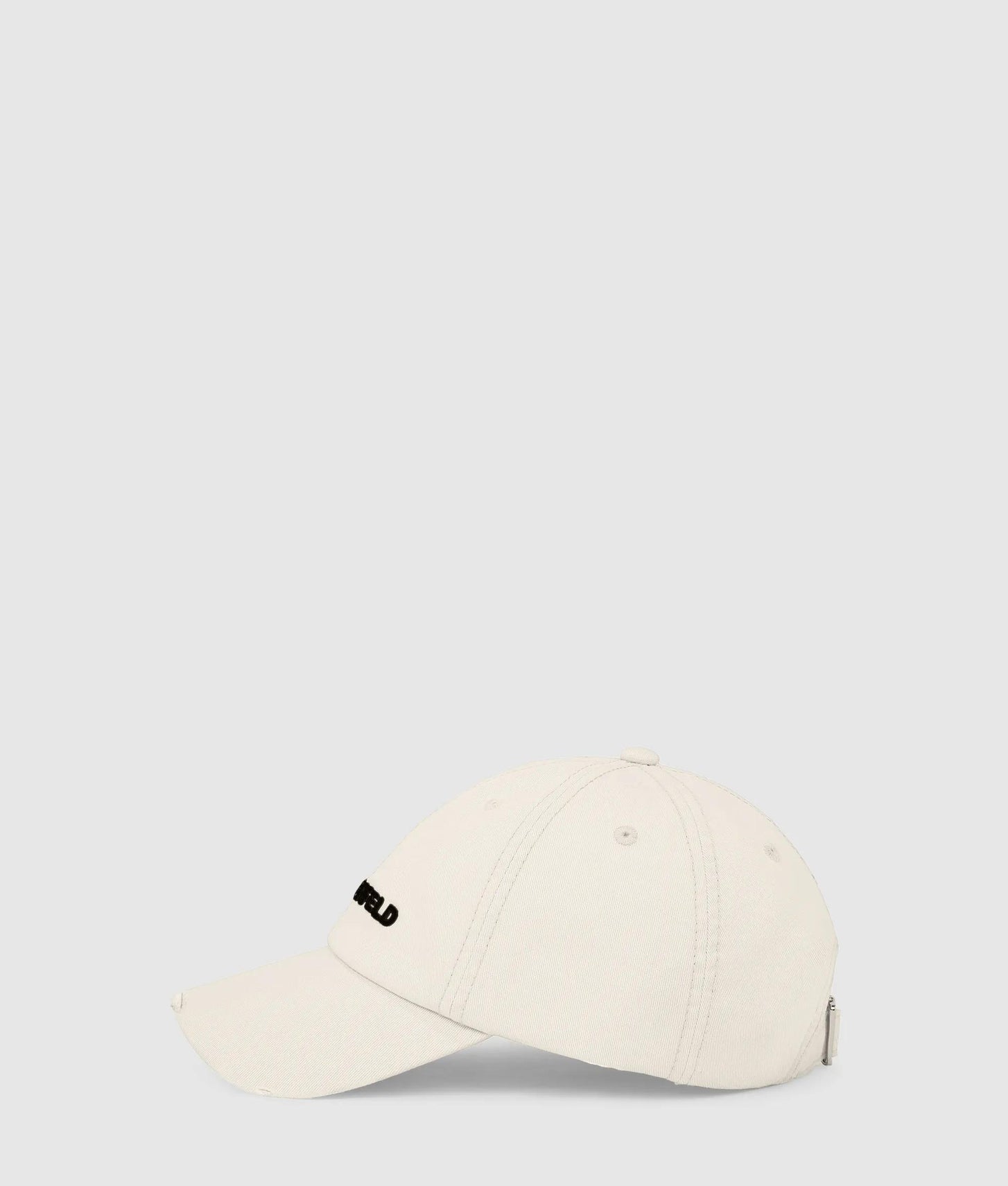 Karl Lagerfeld Distressed Logo Cap Vaporous Grey
