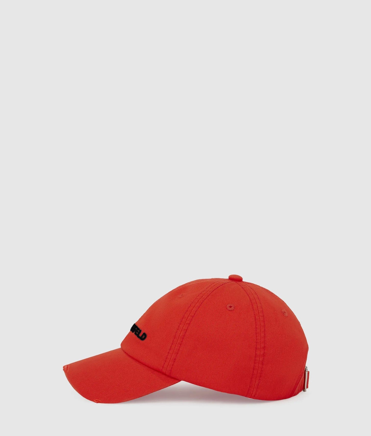 Karl Lagerfeld Distressed Logo Cap Grenadine