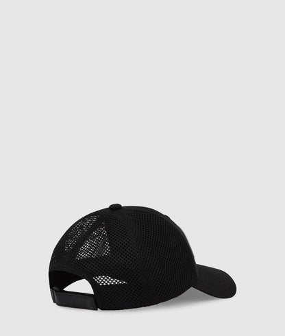 Karl Lagerfeld Logo Patch Trucker Cap Black