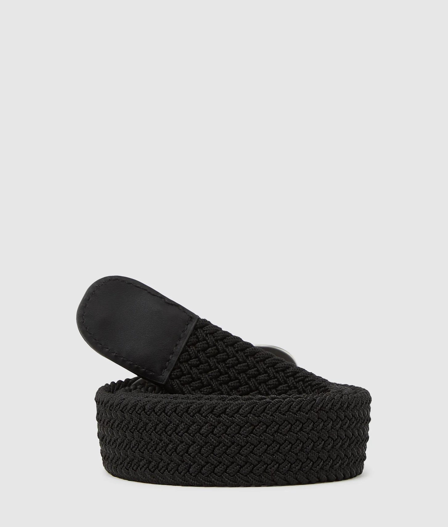 Karl Lagerfeld Monogram Woven Belt Black