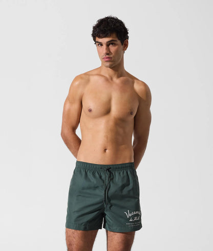 Karl Lagerfeld Vacances De Karl Short Boardshorts Deep Forest