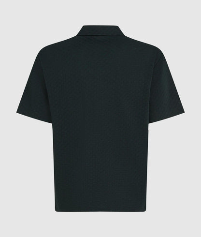 Karl Lagerfeld Checked Beach Shirt Navy