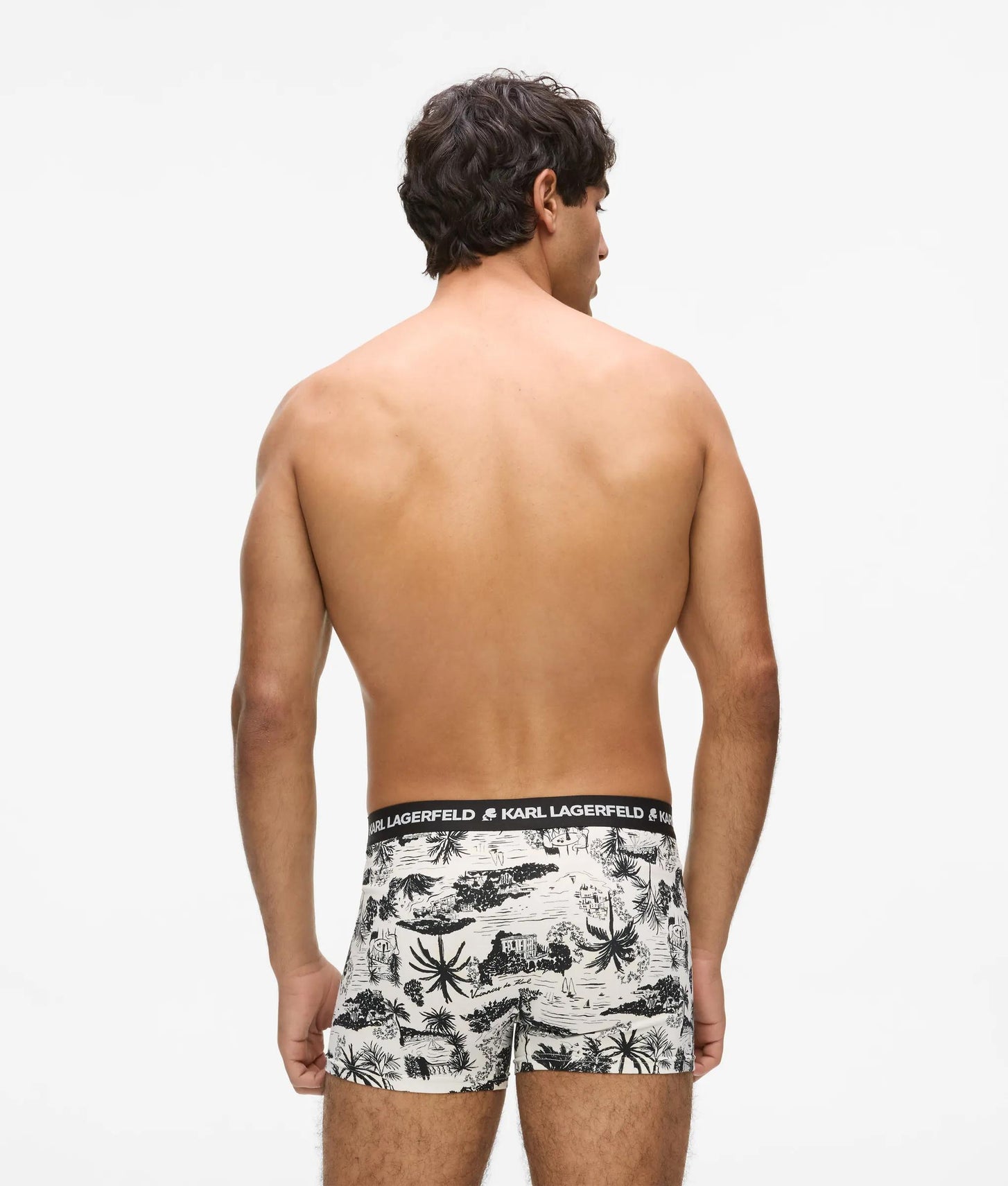 Karl Lagerfeld Villa La Vigie Trunks - 3 Pack Vacances-Black-Dill