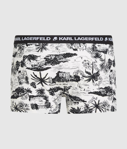 Karl Lagerfeld Villa La Vigie Trunks - 3 Pack Vacances-Black-Dill