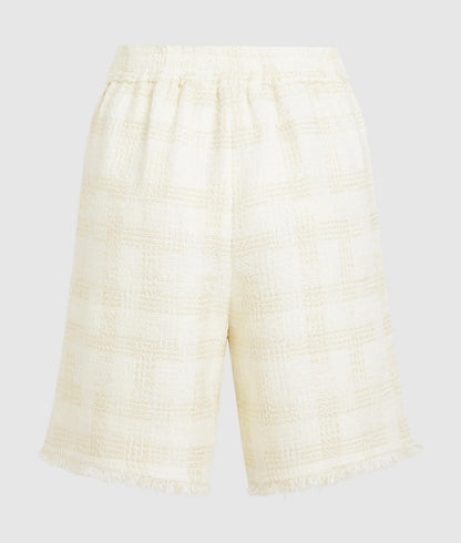Karl Lagerfeld Bouclé Bermuda Shorts Pristine