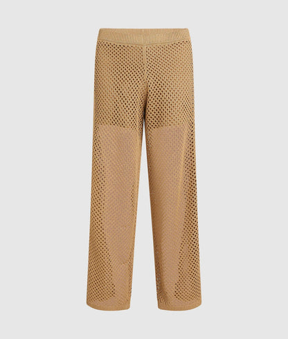 Karl Lagerfeld Crochet Knit Pants Nougat