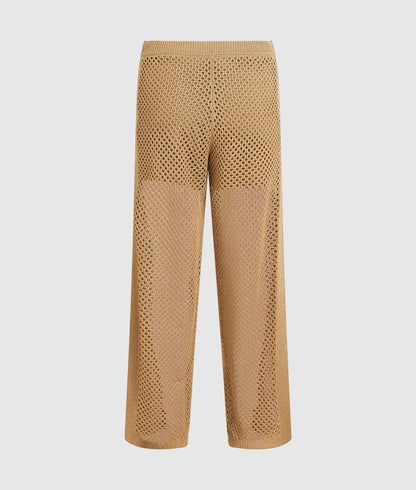 Karl Lagerfeld Crochet Knit Pants Nougat