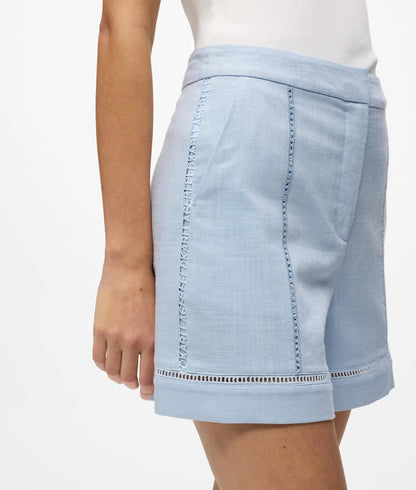 Karl Lagerfeld Cut-Out Embroidery Shorts Kentucky Blue