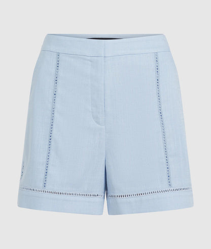 Karl Lagerfeld Cut-Out Embroidery Shorts Kentucky Blue