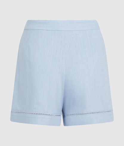Karl Lagerfeld Cut-Out Embroidery Shorts Kentucky Blue