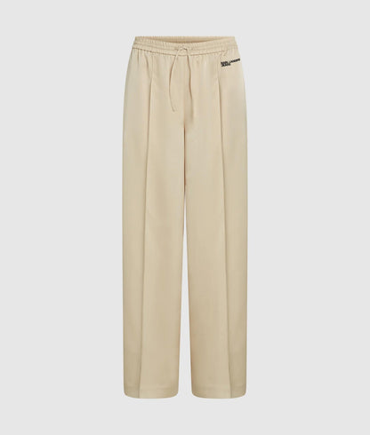 Karl Lagerfeld Wide-Leg Satin Pants Champagne
