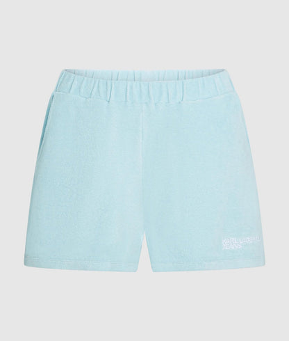 Karl Lagerfeld Logo Toweling Shorts Corydalis Blue