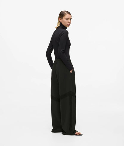 Karl Lagerfeld Lace Detail Sweatpants Black