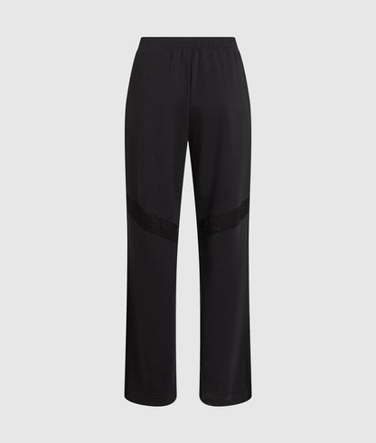 Karl Lagerfeld Lace Detail Sweatpants Black