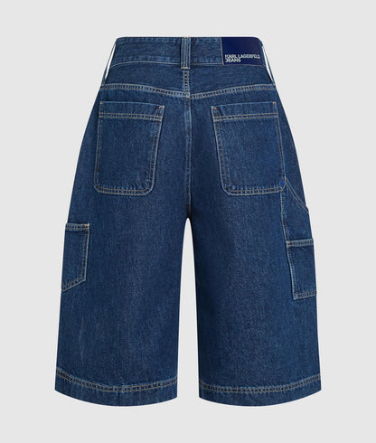 Karl Lagerfeld Denim Bermuda Shorts Stone Blue