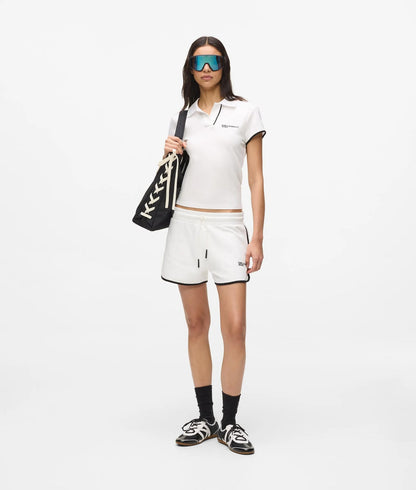 Karl Lagerfeld Logo Sweat Shorts White
