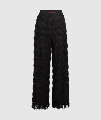 Karl Lagerfeld Kl Studio Fringe Pants Black