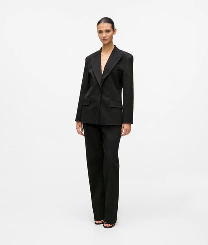 Karl Lagerfeld Kl X Amber Valletta Structured Suit Pants Black