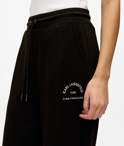 Karl Lagerfeld Rue St-Guillaume Zip-Up Hoodie Black
