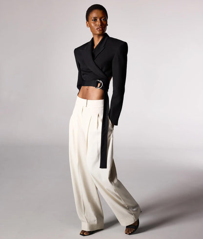 Karl Lagerfeld Kl Studio Barrel Leg Pants Pristine