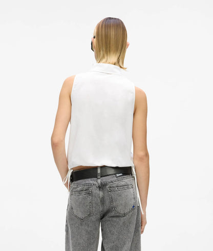 Karl Lagerfeld Sleeveless Shirt White