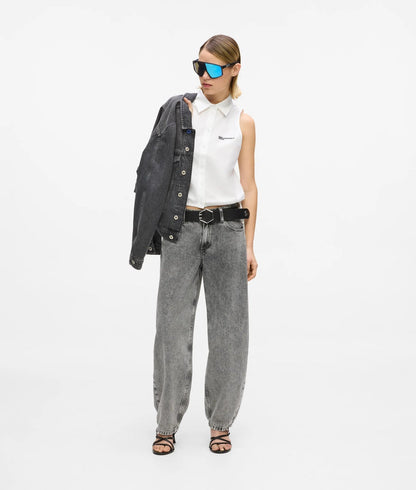 Karl Lagerfeld Sleeveless Shirt White