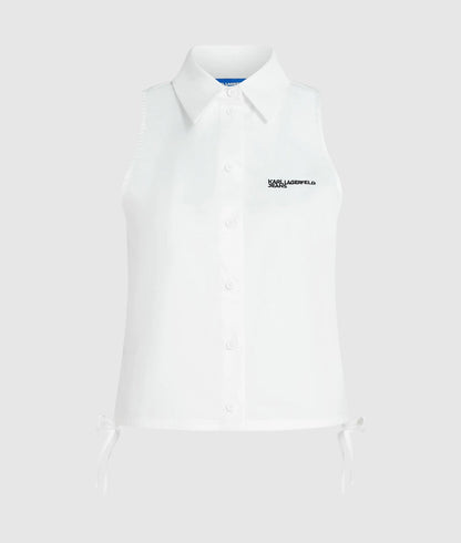 Karl Lagerfeld Sleeveless Shirt White