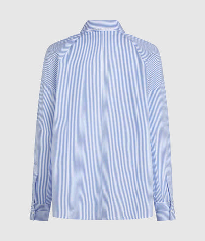 Karl Lagerfeld Ikon Striped Shirt White And Blue Stripes
