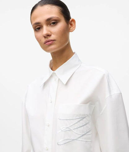 Karl Lagerfeld Kl X Amber Valletta Autograph Shirt White