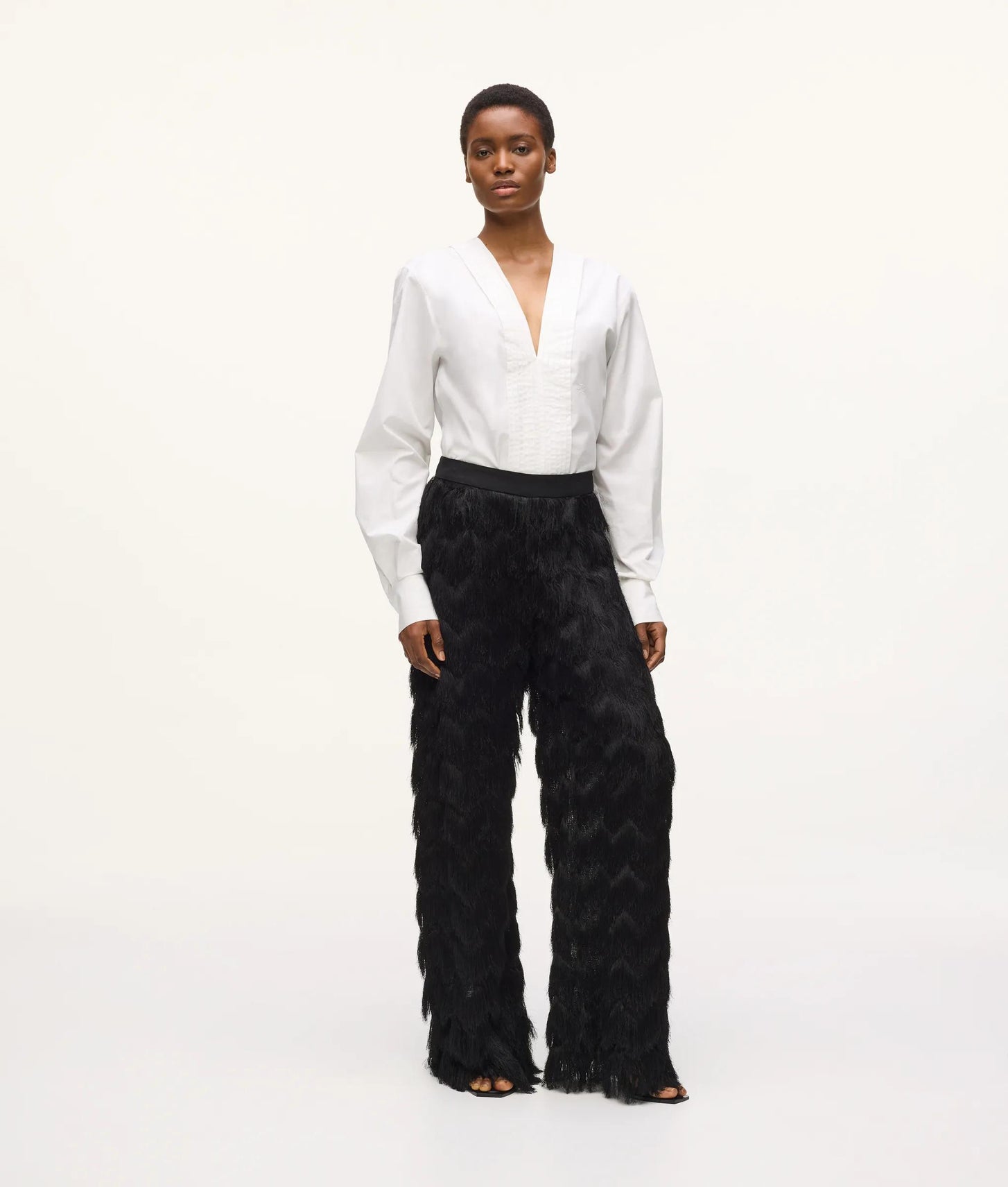 Karl Lagerfeld Kl Studio V-Neck Shirt White