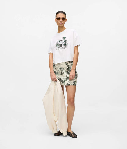 Karl Lagerfeld All-Over-Print Mini Skirt Vacances De Karl Black
