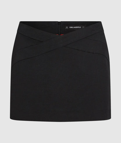 Karl Lagerfeld Kl Studio Mini Skort Black