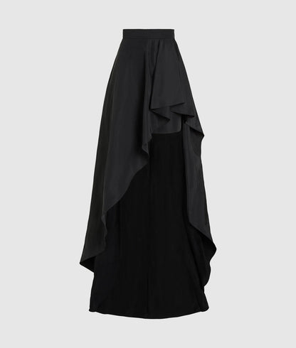Karl Lagerfeld Kl Studio Ruffle Skirt Black