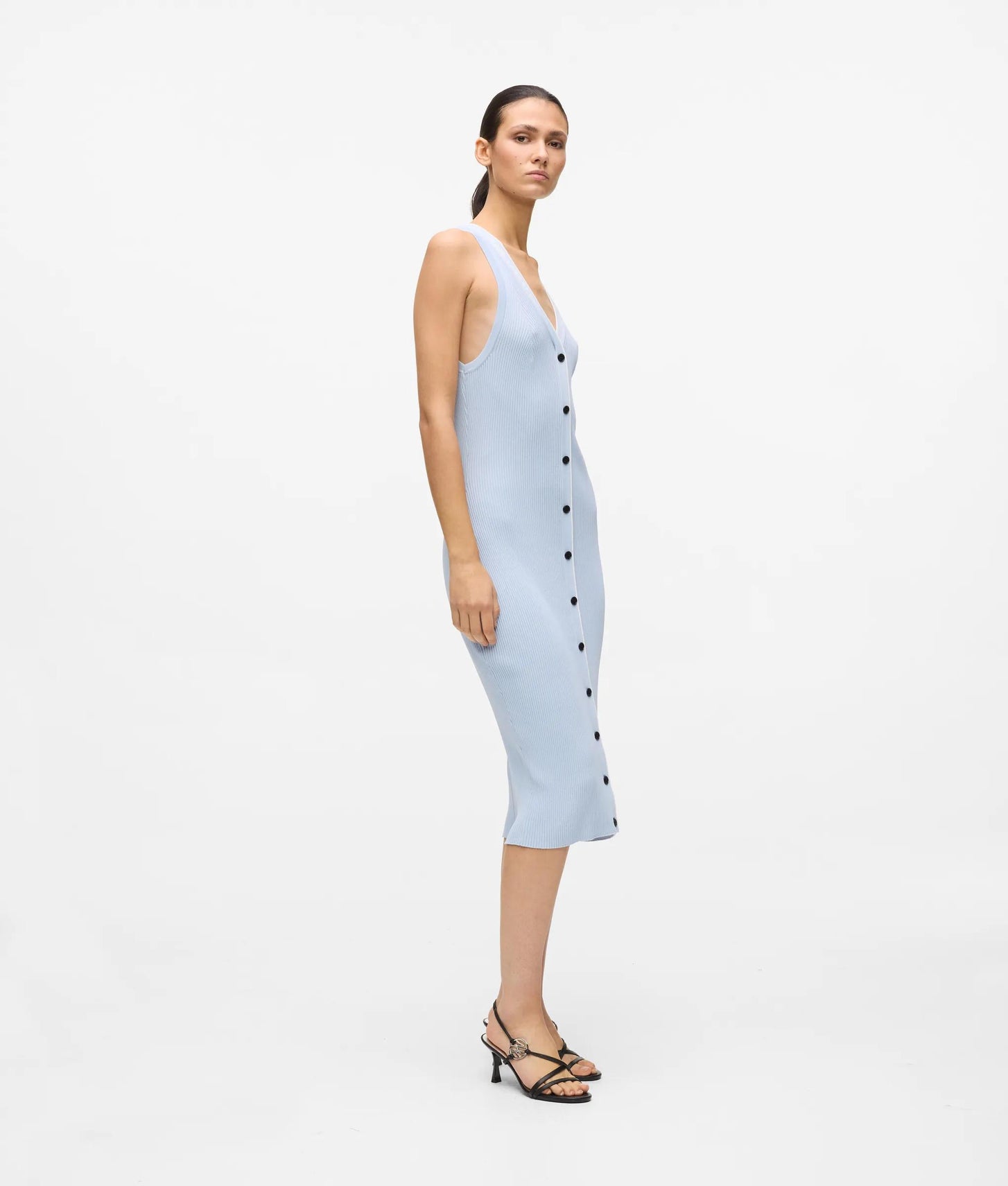 Karl Lagerfeld Logo Knit Dress Kentucky Blue-Pristine