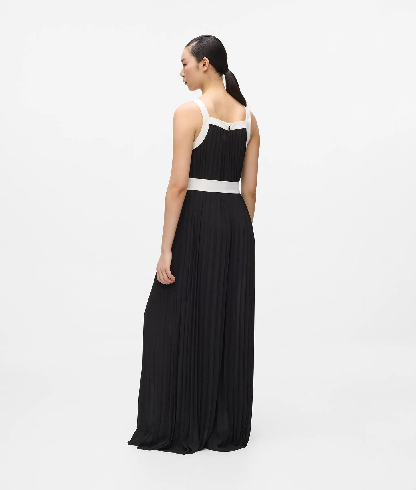Karl Lagerfeld Pleated Jumpsuit Black