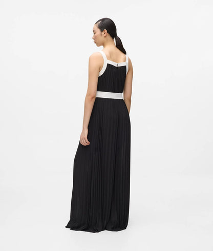 Karl Lagerfeld Pleated Jumpsuit Black